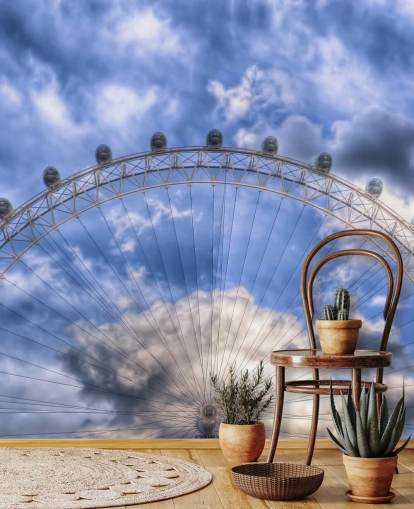 Oben auf dem Londoner Auge Fototapete Oben auf dem Londoner Auge Fototapete