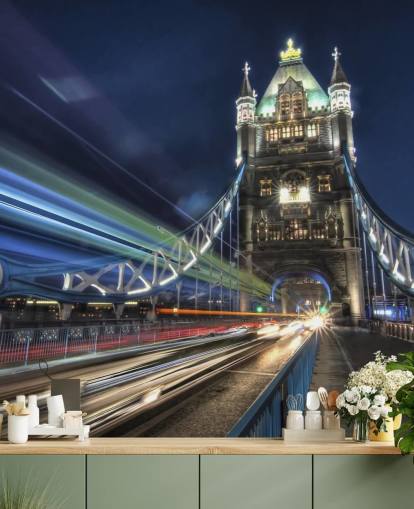Tower Bridge trafikk veggmaleri Tower Bridge trafikk veggmaleri