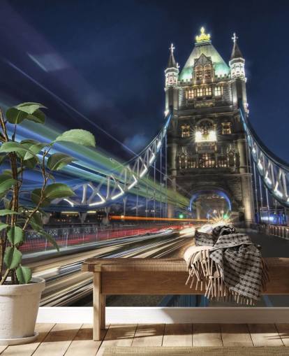 Decorazione murale con il Tower Bridge