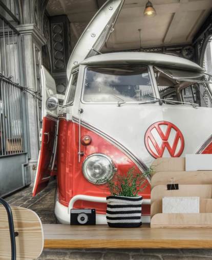 Papel de Parede Red VW Caravan