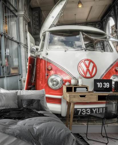 Red VW Caravan Wallpaper