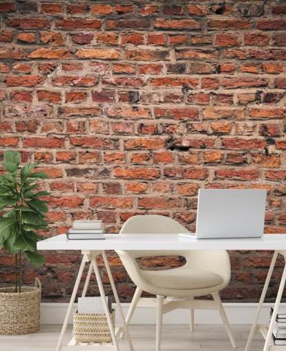 carta da parati murale in mattoni rossi personalizzabile chiamata Brick Wall per camere da letto carta da parati murale in mattoni rossi personalizzabile chiamata Brick Wall per camere da letto