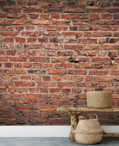 carta da parati murale in mattoni rossi personalizzabile chiamata Brick Wall per camere da letto carta da parati murale in mattoni rossi personalizzabile chiamata Brick Wall per camere da letto