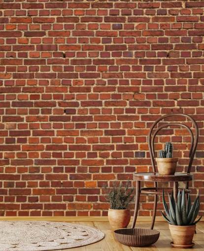 Old Red Brick Wall Wallpaper