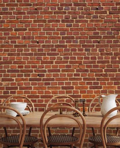 Papel pintado de pared de ladrillo rojo viejo