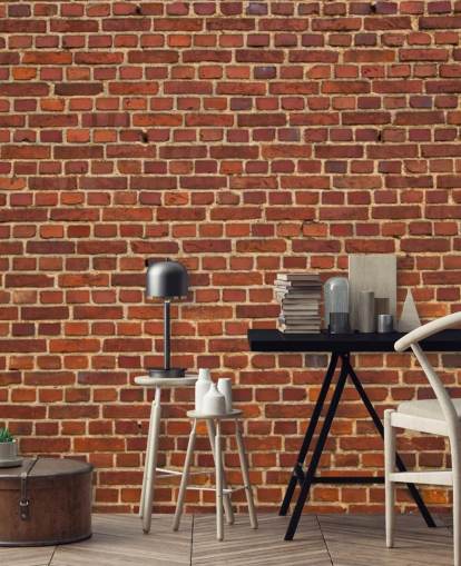 Old Red Brick Wall Wallpaper