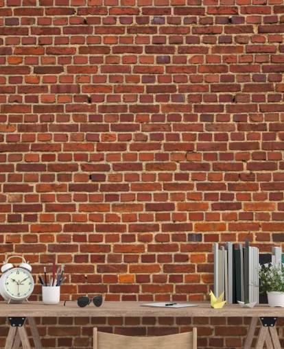 Papel pintado de pared de ladrillo rojo viejo Papel pintado de pared de ladrillo rojo viejo
