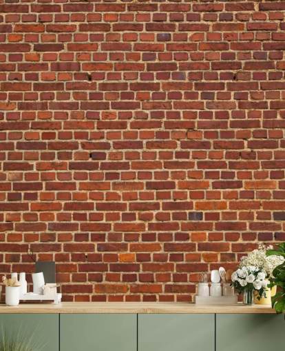 Old Red Brick Wall Wallpaper