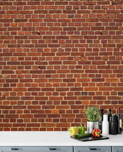 Old Red Brick Wall Wallpaper