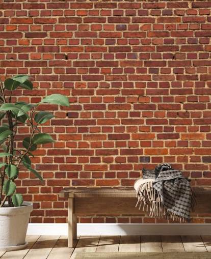 Old Red Brick Wall Wallpaper