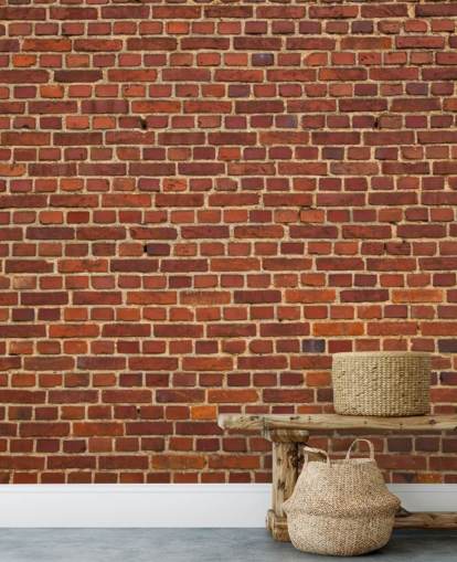 Old Red Brick Wall Wallpaper