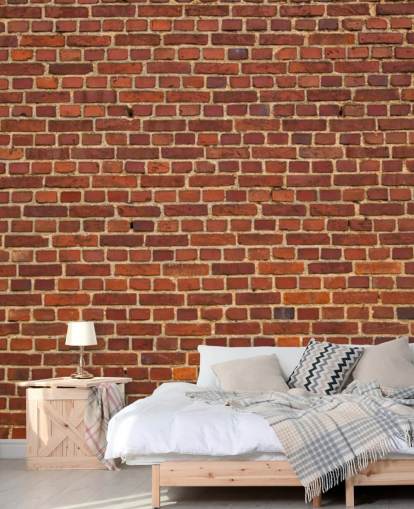 Old Red Brick Wall Wallpaper