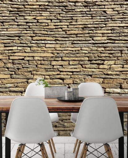 Natural Stone Bricks Wallpaper