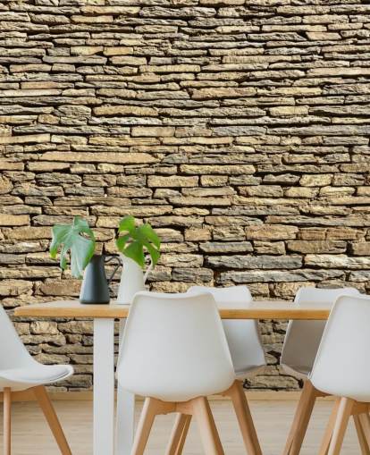 Natural Stone Bricks Wallpaper