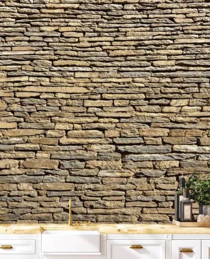 Natural Stone Bricks Wallpaper