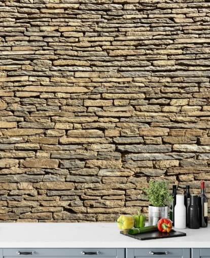 Natural Stone Bricks Wallpaper