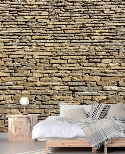 Natural Stone Bricks Wallpaper