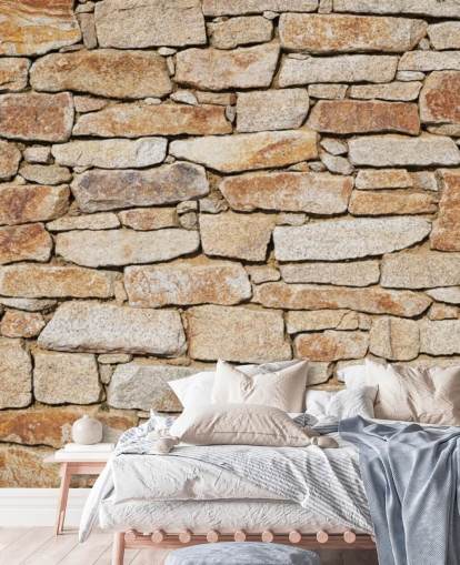 vaaleanruskea kivitaustakuva seinämaalaus nimeltä Natural Stone olohuoneisiin ja kellareihin