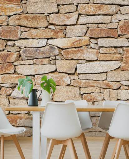 light brown stone wallpaper mural called Natural Stone for living rooms and cellars