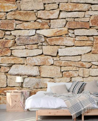 light brown stone wallpaper mural called Natural Stone for living rooms and cellars light brown stone wallpaper mural called Natural Stone for living rooms and cellars