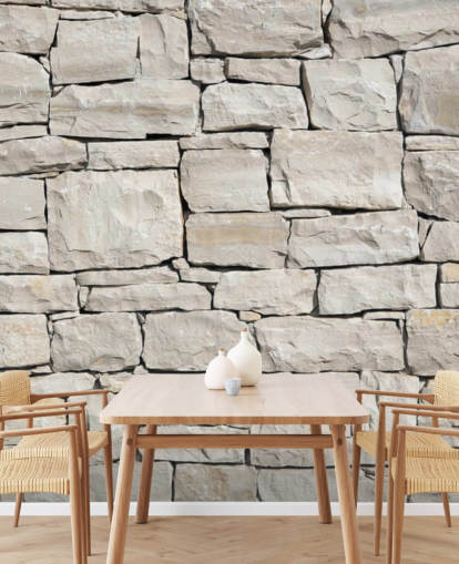 Papel pintado Piedra gris