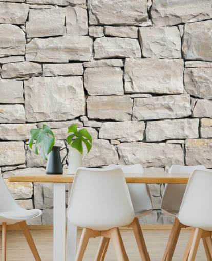 Papel pintado Piedra gris