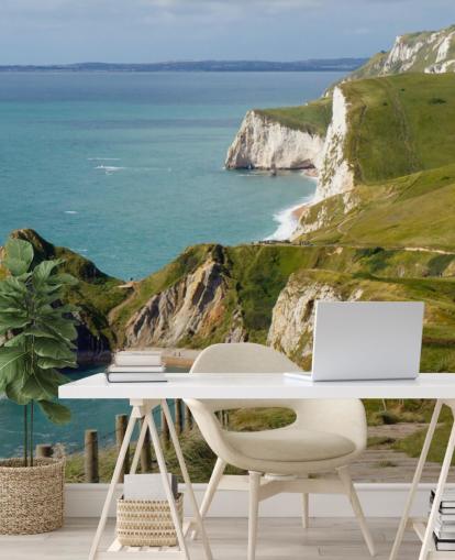 Décoration murale côtière des falaises blanches du Dorset Décoration murale côtière des falaises blanches du Dorset