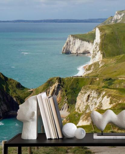 Dorset White Cliffs rannikon seinämaalaus