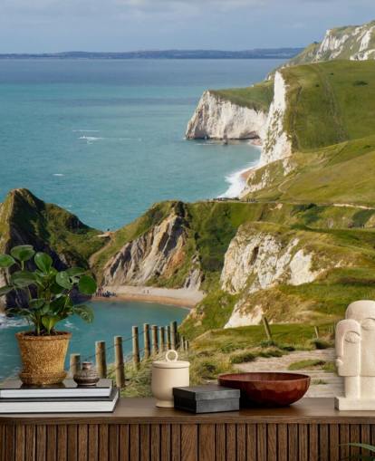 Mural de parede costeira Dorset White Cliffs