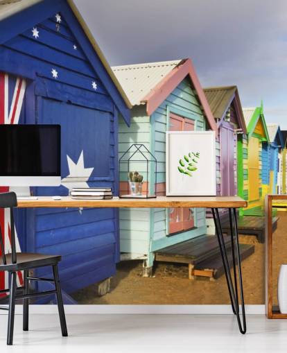 carta da parati australia beach hut