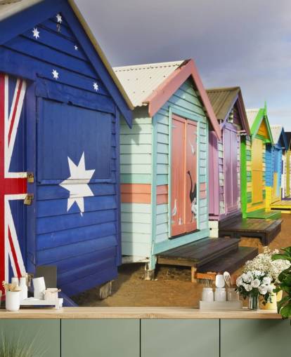 carta da parati australia beach hut