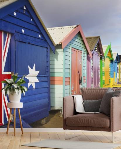 papel de parede cabana de praia austrália