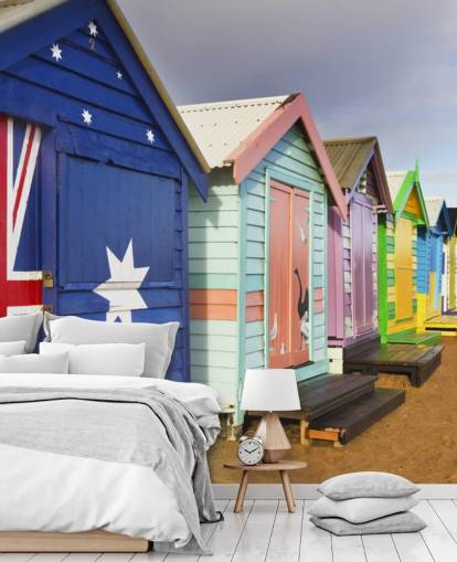papel de parede cabana de praia austrália