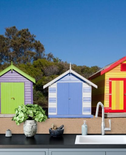 fondo de pantalla de cabañas de playa fondo de pantalla de cabañas de playa