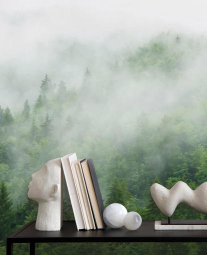 Mist over the Forest Wall Mural