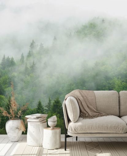 Mist over the Forest Wall Mural