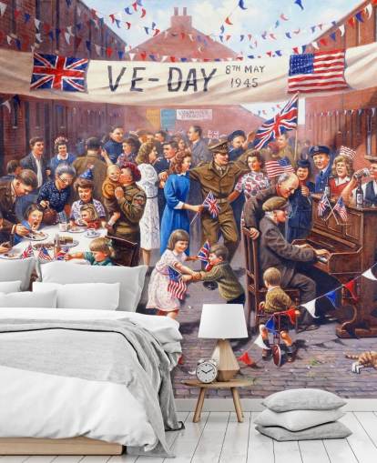 VE day street celebration wallpaper VE day street celebration wallpaper