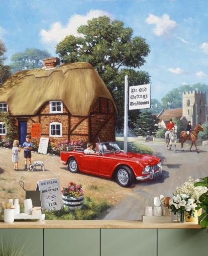 vägsidan café i det förflutna tapet vägsidan café i det förflutna tapet