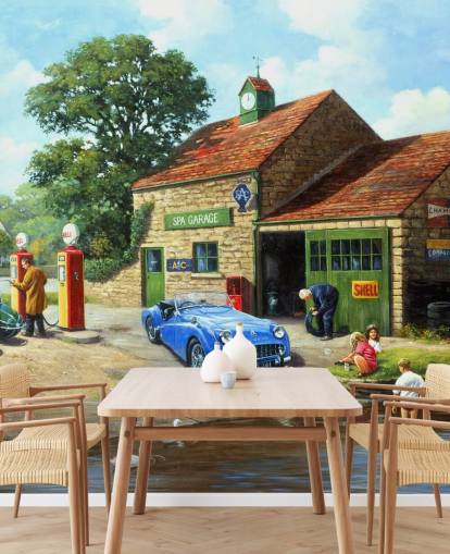 village gas station in the past wallpaper village gas station in the past wallpaper