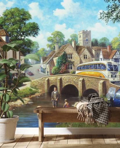 padling i landsbyen elva i det siste tapet