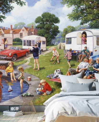 carta da parati caravan by lake holidayers carta da parati caravan by lake holidayers