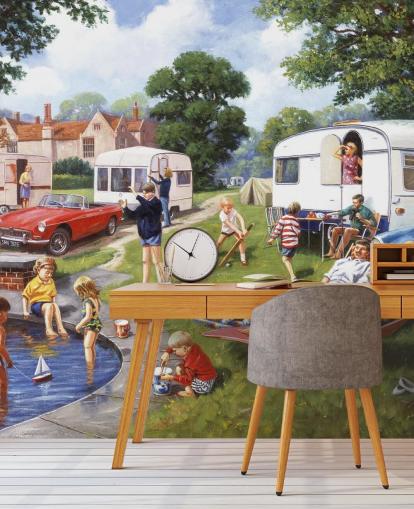 papel de parede caravana by lake holidayayers