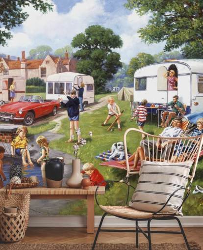 caravan by lake holidayers wallpaper caravan by lake holidayers wallpaper
