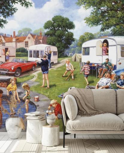 papel de parede caravana by lake holidayayers