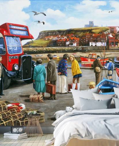 uk whitby havnen på 1960-tallet tapet uk whitby havnen på 1960-tallet tapet