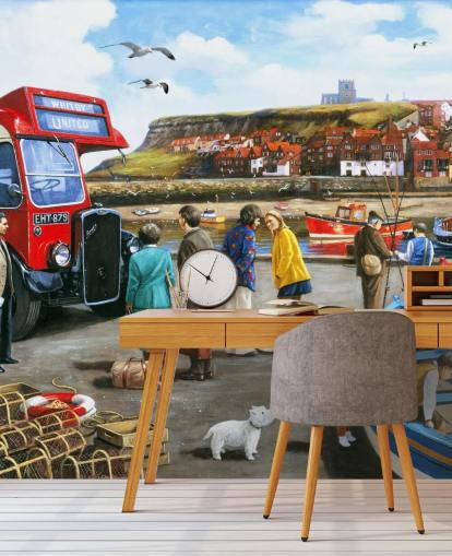 uk whitby satama 1960-luvulla tapetti