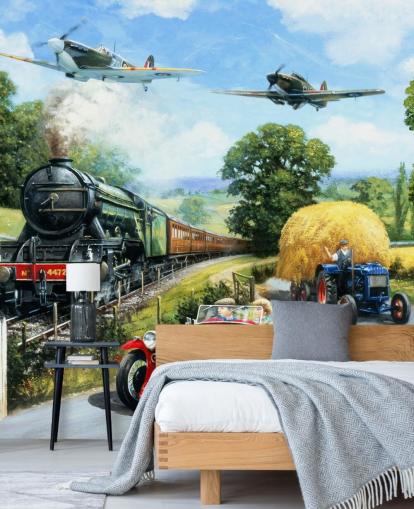 train track wallpaper