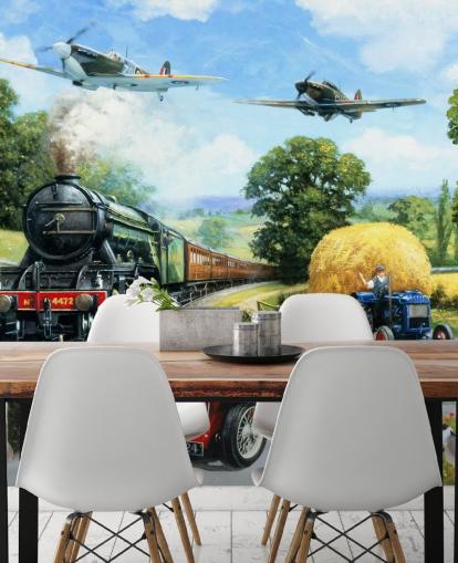 papel de parede de trem