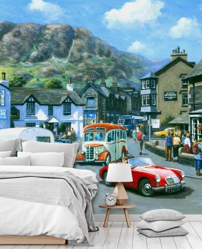 lake district town in the past wallpaper