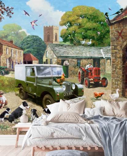 vanha maatila tapetti